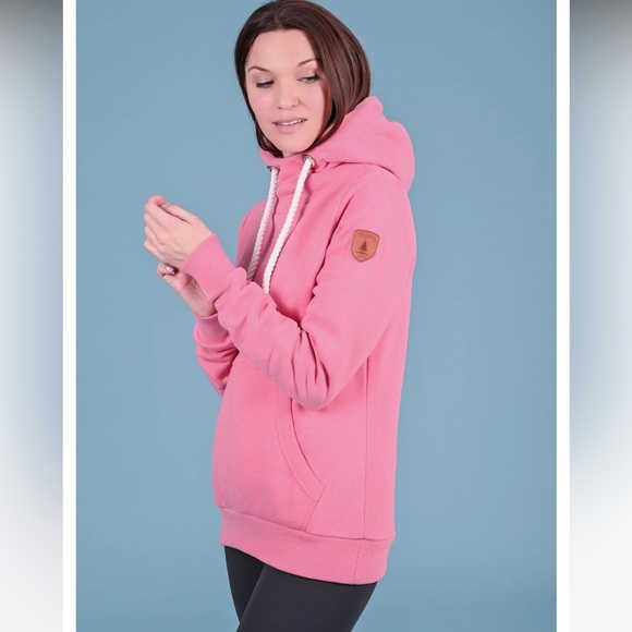 Wanakome Cassy Punch pullover hoodie brush french terry interior kangaroo pocket - Picture 1 of 16